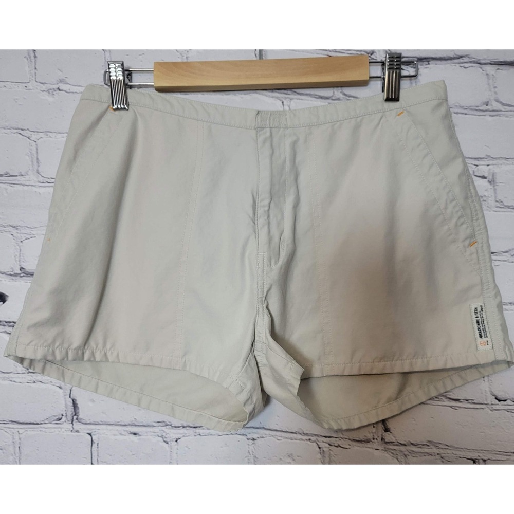 Abercrombie & Fitch Vintage Utility Shorts Beige Cargo Pocket Women 8